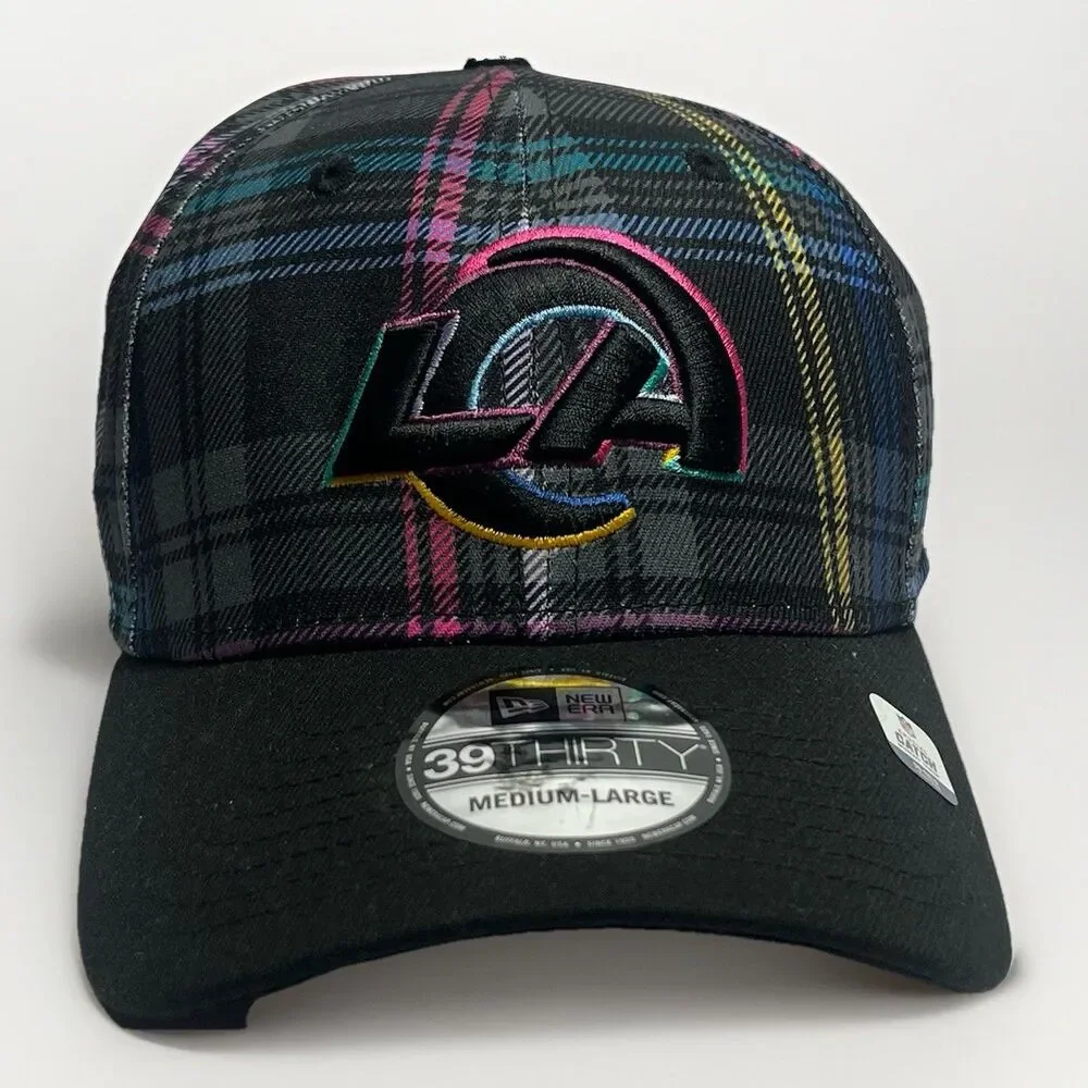 New Era Los Angeles Rams Crucial Catch 39THIRTY Stretch Fit‎ Hat Medium Large